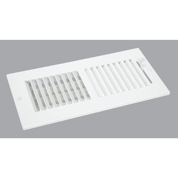 Home Impressions White Steel 5.75 In. Wall Register 2SW1004WH-B - main